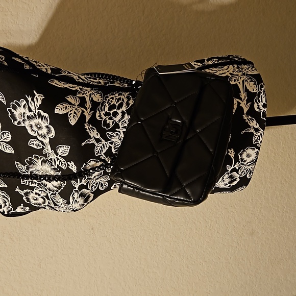 Badgley Mischka Handbags - Badgley Mischka Vegan Black Leather Quilted Studded Bag NWT